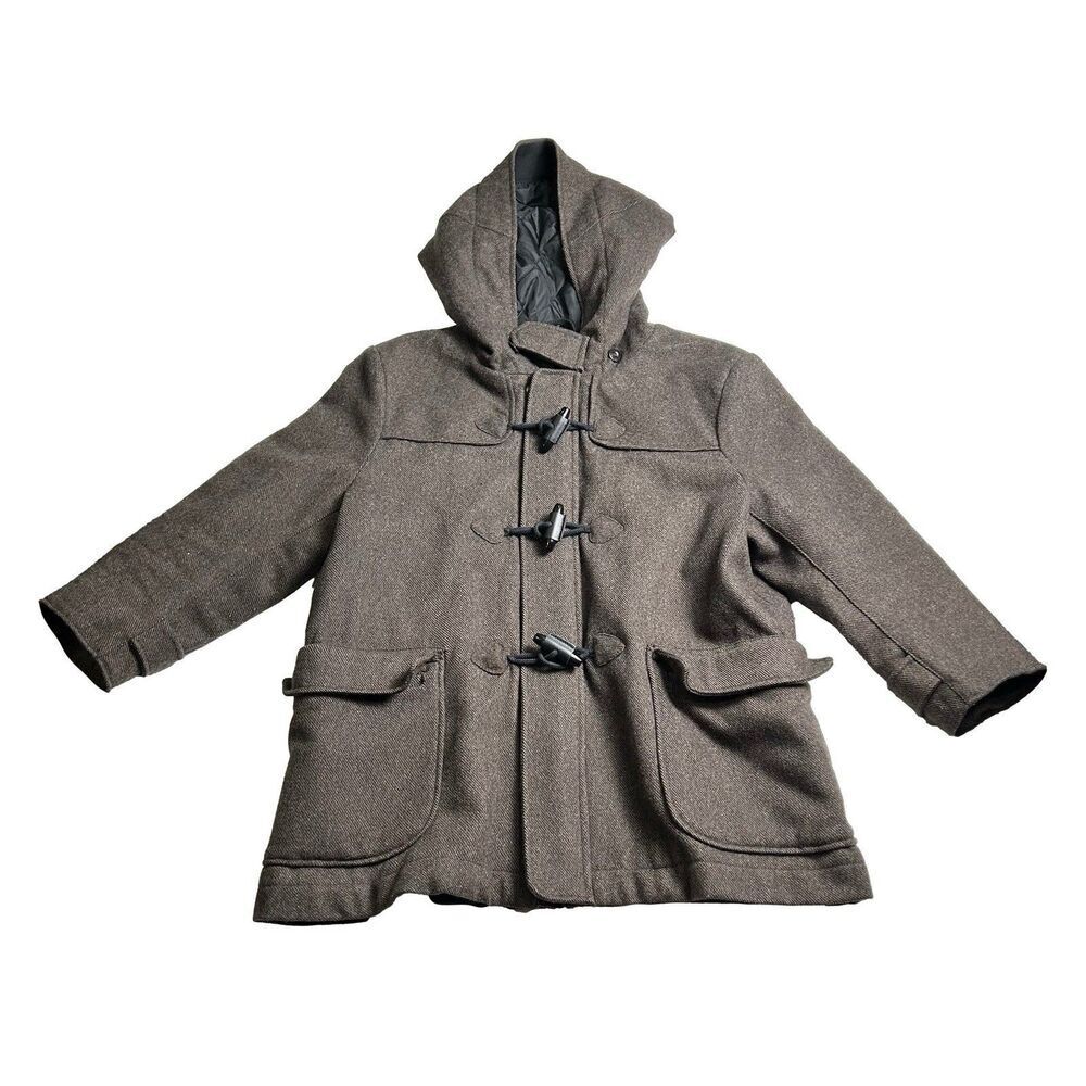 GAP Coat Womens Large Tweed Wool Blend Toggle Button Jacket